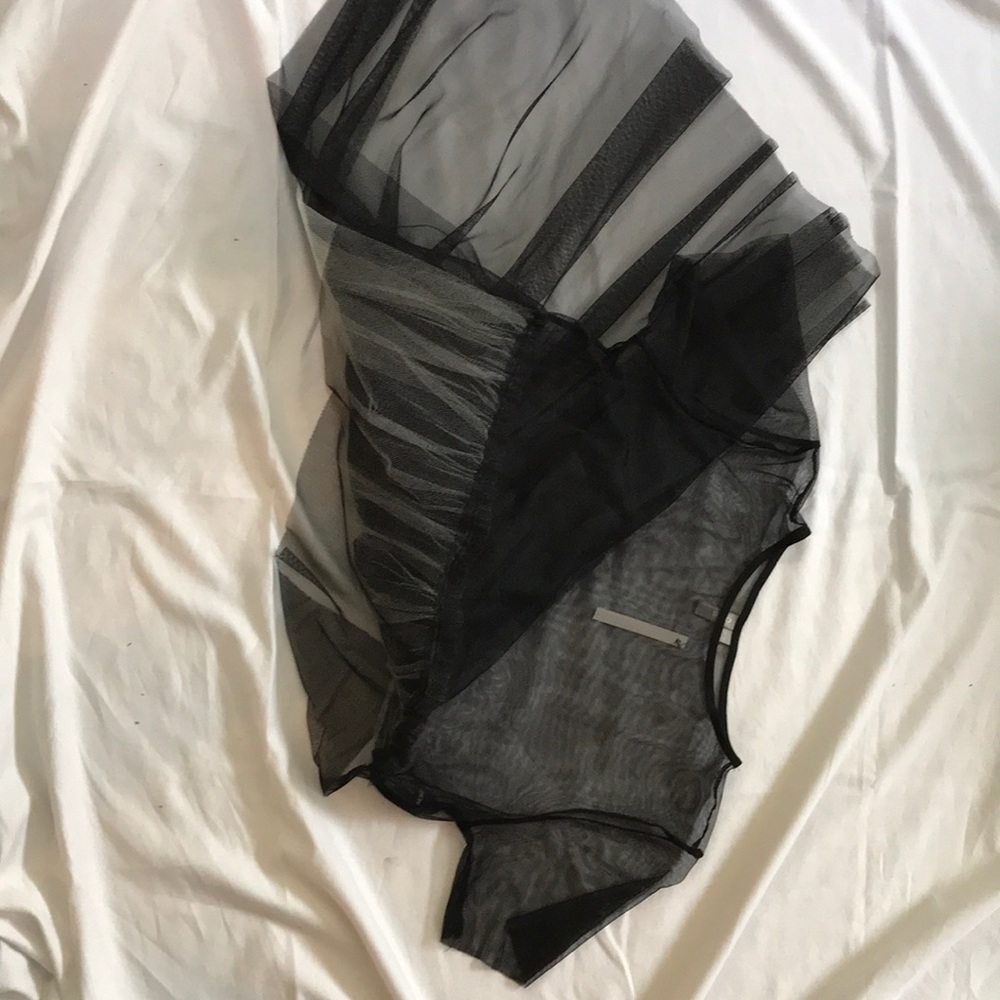Sheer shirt with tail